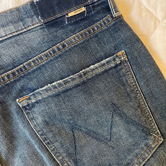 MOTHER Women's Straight Leg Jeans - Blue - Picture 9 of 9
